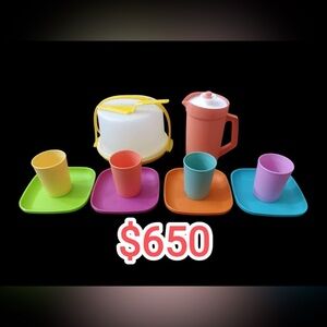 Tupperware Play Set of Kids Mini Colorful